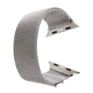 For Apple Watch 38mm Milanese Loop Magnetic Stainless Steel Watchband (Silver)