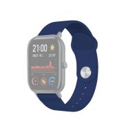 22mm For Huami Amazfit GTS Silicone Replacement Strap Watchband(Midnight Blue)