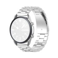 For Galaxy Watch 3 41mm Three Stainless Steel Straps, Size: 20mm(Silver)