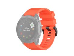 For Garmin Fenix 6X 26mm Quick Release With Plastic Button (Coral Red)