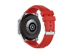 For Samsung Galaxy Watch 3 45mm / Gear S3 22mm Silicone Replacement Strap Watchband(Red