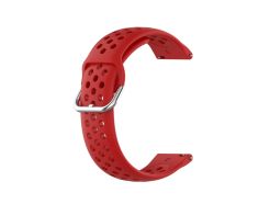 For Galaxy Watch 3 45mm Silicone Sports Solid Color Strap, Size: Free Size 22mm(Red)