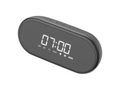 Baseus Φορητό Ηχείο Encok E09 Stylish Portable Wireless Bluetooth Speaker with Alarm Clock - Μαύρο (NGE09-01)