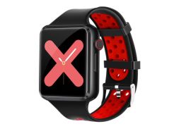 Smartwatch C5, 41mm, Bluetooth, SIM, IP52, χρώμα κόκκινο