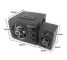 Kisonli TM-8000A speakers, Bluetooth, 5W + 3Wx2 USB black color
