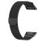 For Garmin Fenix 6X Milanese Strap Watchband (Black)