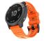 For Garmin Fenix 6 22mm Silicone Smart Watch Replacement Strap Wristband(Orange)