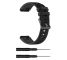 For Garmin Fenix5 (22mm) Silicone Replacement Wrist Strap Watchband(Black) 