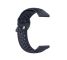 For Galaxy Watch 3 45mm Silicone Sports Solid Color Strap, Size: Free Size 22mm(Dark Blue)