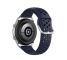 For Galaxy Watch 3 45mm Silicone Sports Solid Color Strap, Size: Free Size 22mm (Dark Blue)
