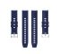 For Amazfit GTS 2e / GTS 2 20mm Silicone Replacement Strap Watchband with Silver Buckle (Midnight Blue)