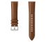 For Samsung Galaxy Watch 3 41mm Sewing Litchi Texture Leather Replacement Strap Watchband(Brown)