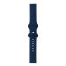 For Samsung Galaxy Watch 3 41mm 8-buckle Silicone Replacement Strap Watchband(Midnight Blue)