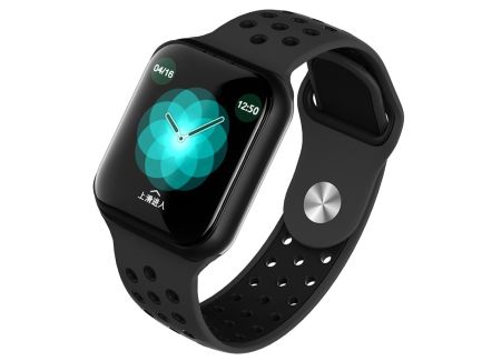 Αδιάβροχο IP67 Smartwatch Fitness Tracker F8 37mm ΜΑΥΡΟ OEM