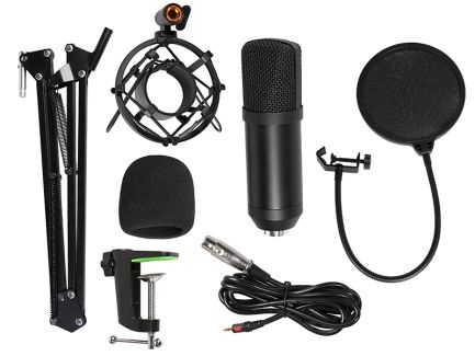 Tracer Studio Pro Microphone Set TRAMIC46163 color black.