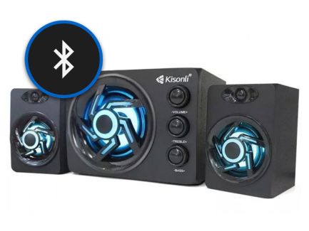 Kisonli TM-8000A speakers, Bluetooth, 5W + 3Wx2 USB black color