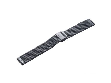 Λουράκι Milanese Stainless Steel με Κούμπωμα Μαύρο 42mm για Apple Watch
