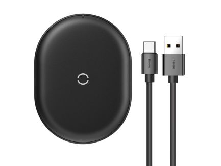 Baseus Induction Charger COBBLE + USB Type C cable (WXYS-01) μαύρο