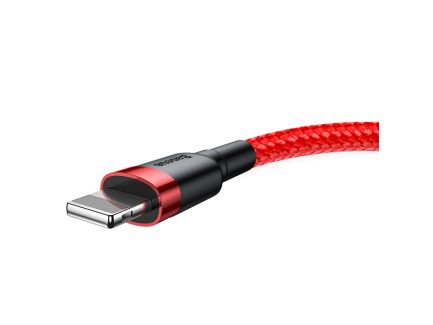 Baseus Cafule Braided USB to Lightning Cable Κόκκινο 1m (CALKLF-B09)