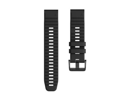 For Garmin Fenix 6 22mm Silicone Smart Watch Replacement Strap Wristband(Black)
