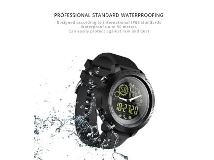 NX02 Sport Smartwatch IP67 Waterproof Support Tracker Call SMS Reminder(black6922990677500 )