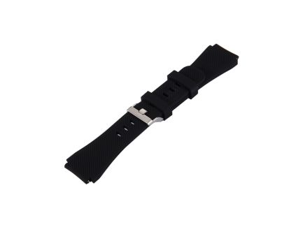For Samsung Gear S3 Classic Smart Watch Silicone Watchband, Length: about 22.4cm (Black)