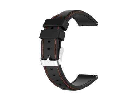 For Samsung Galaxy Watch 3 45mm / Gear S3 22mm Silicone Replacement Strap Watchband(Black) 